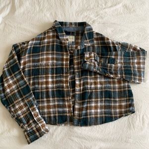 Cropped Flannel 🤎